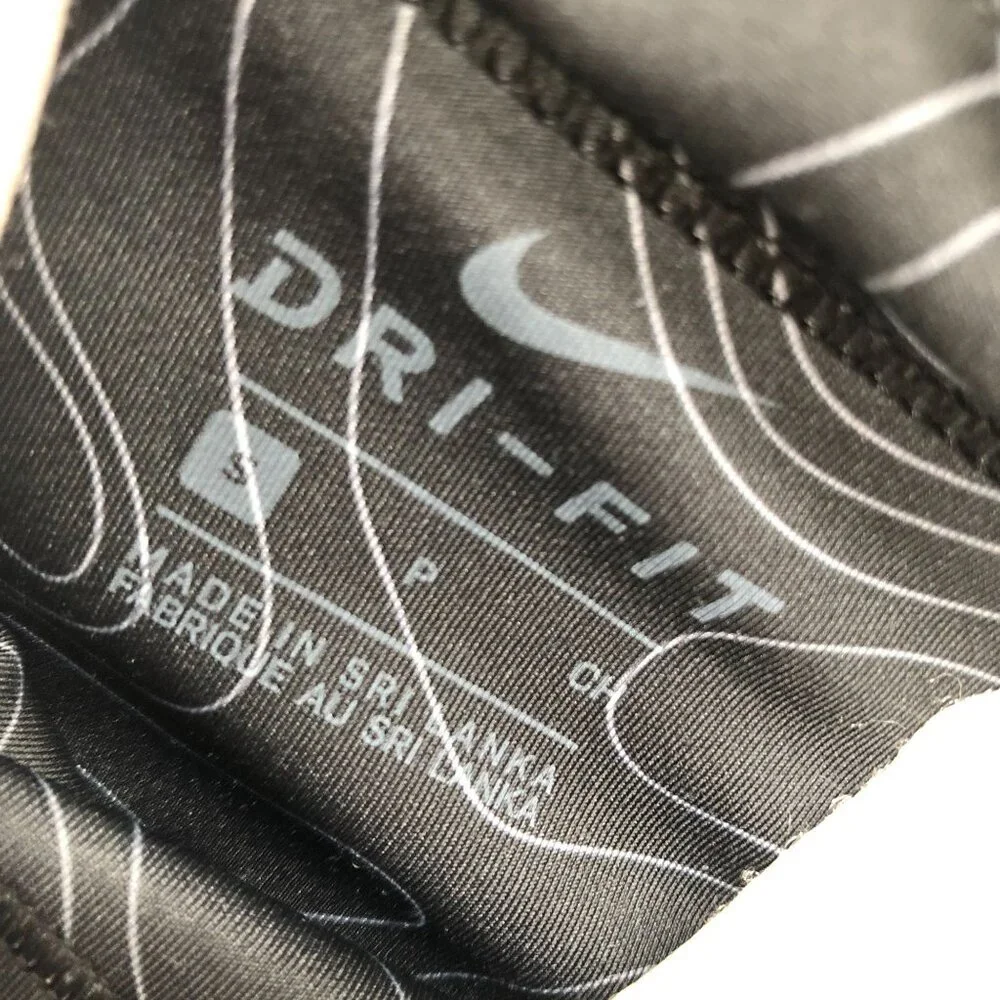 Nike Run‎ Division Fast Cropped Leggings Womens S Black Printed Dri-Fit